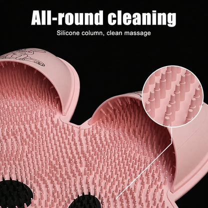 🔥 Cute Rabbit Anti-Slip Massage Foot Mat 🐾 — Deep Cleansing & Relaxing Foot Spa at Home! ✨