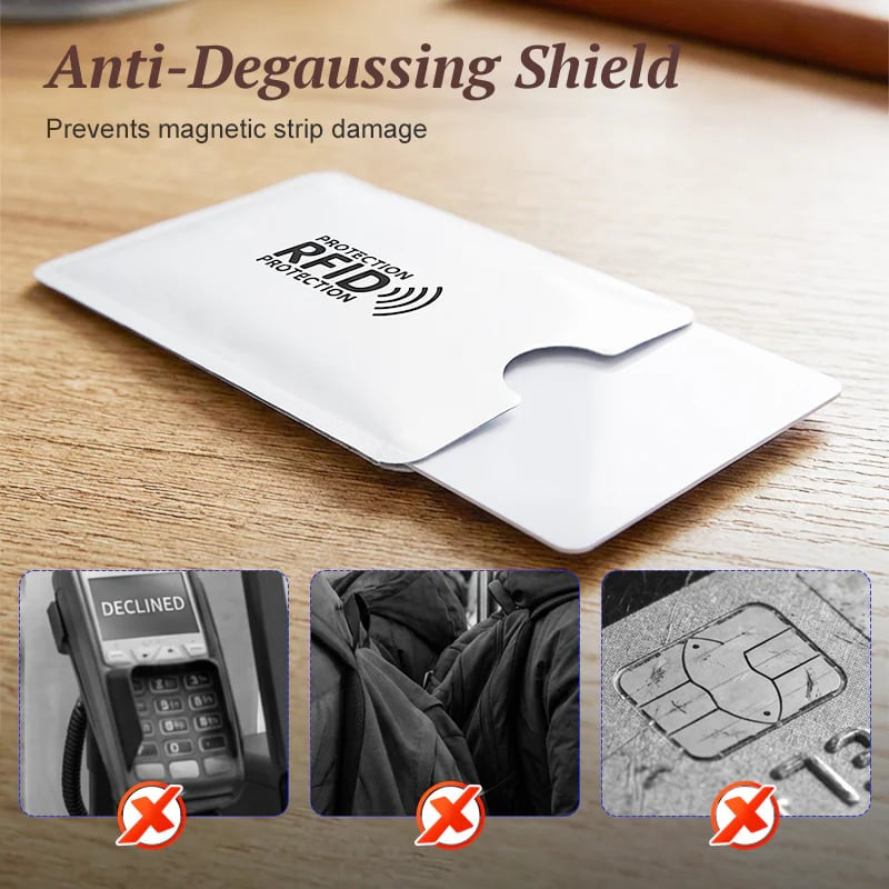 📱RFID Blocking Card Sleeves – 8-Pack Card Protectors🛡️