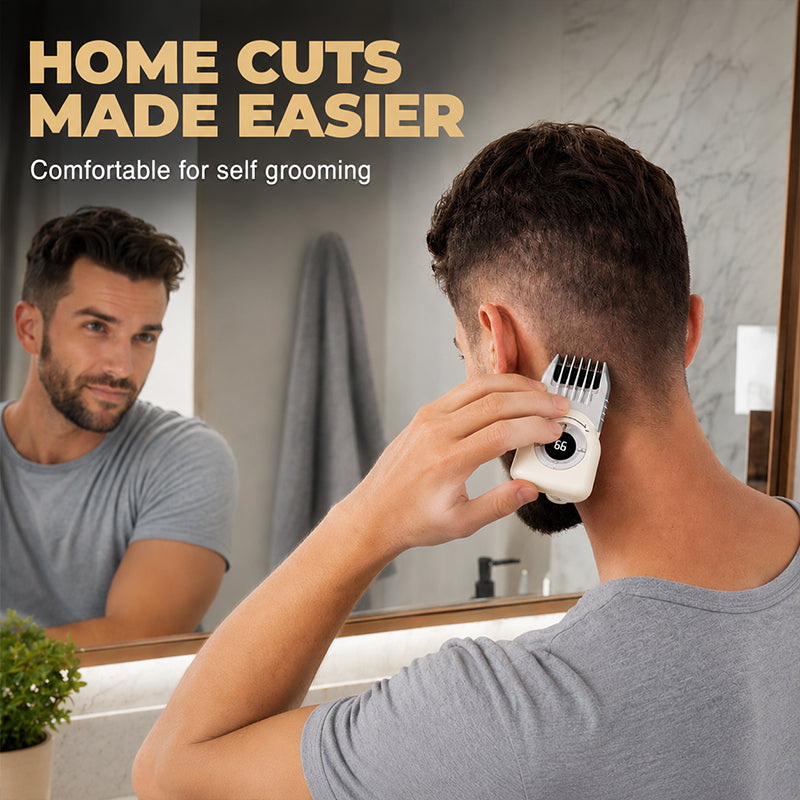 💈 Power at a Glance, Zero Interruptions! Men's Cordless Electric Hair & Beard Trimmer with LED Display 🔋✨