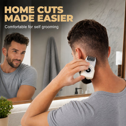 💈 Power at a Glance, Zero Interruptions! Men's Cordless Electric Hair & Beard Trimmer with LED Display 🔋✨