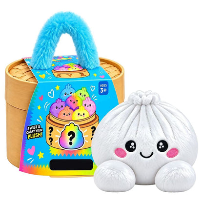 Buy three get one free 🥟Rainbow Dumpling Squishy Toy with Steamer 🌈