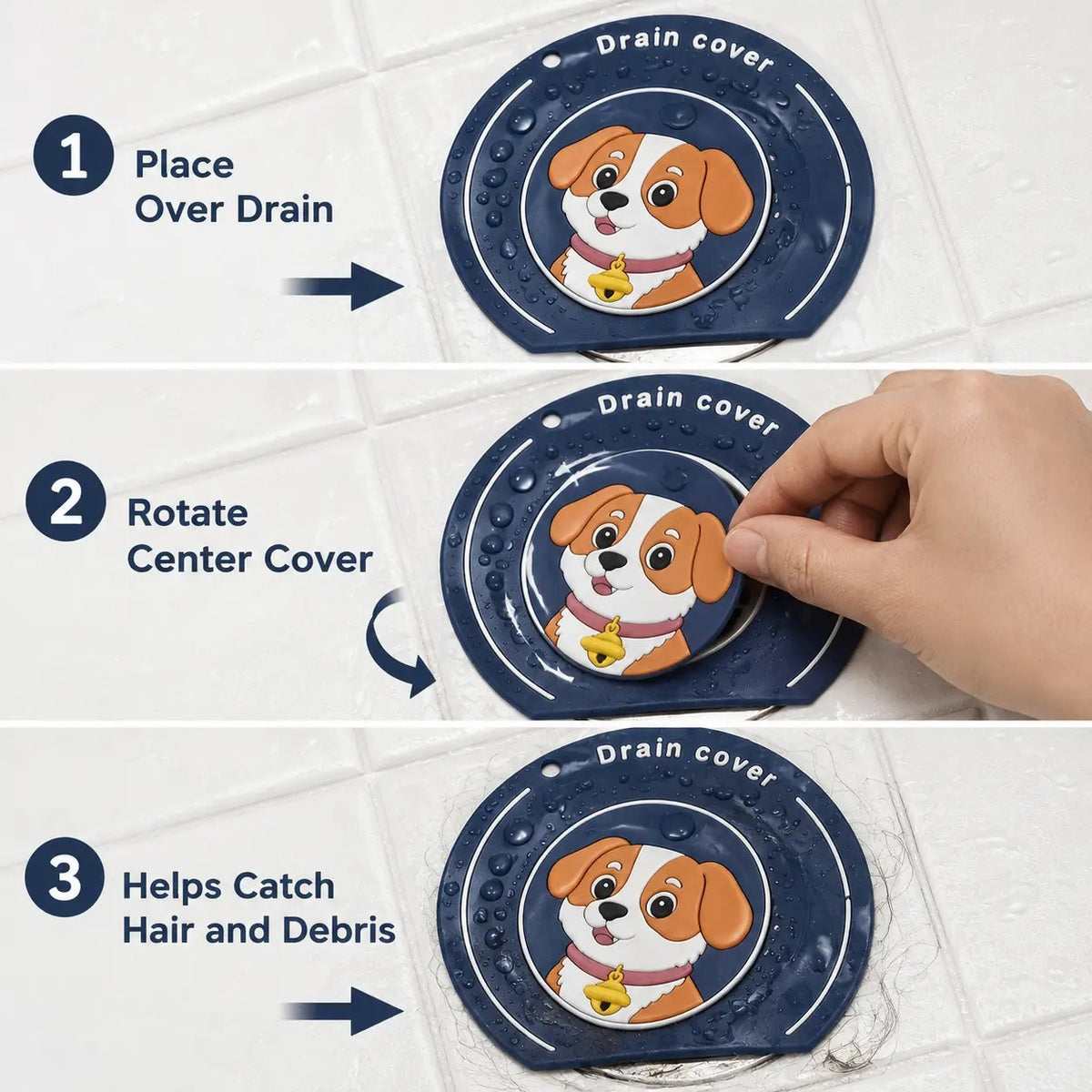 How to use silicone drain cover