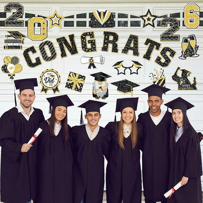 2026 Graduation Car Magnet Decor Set