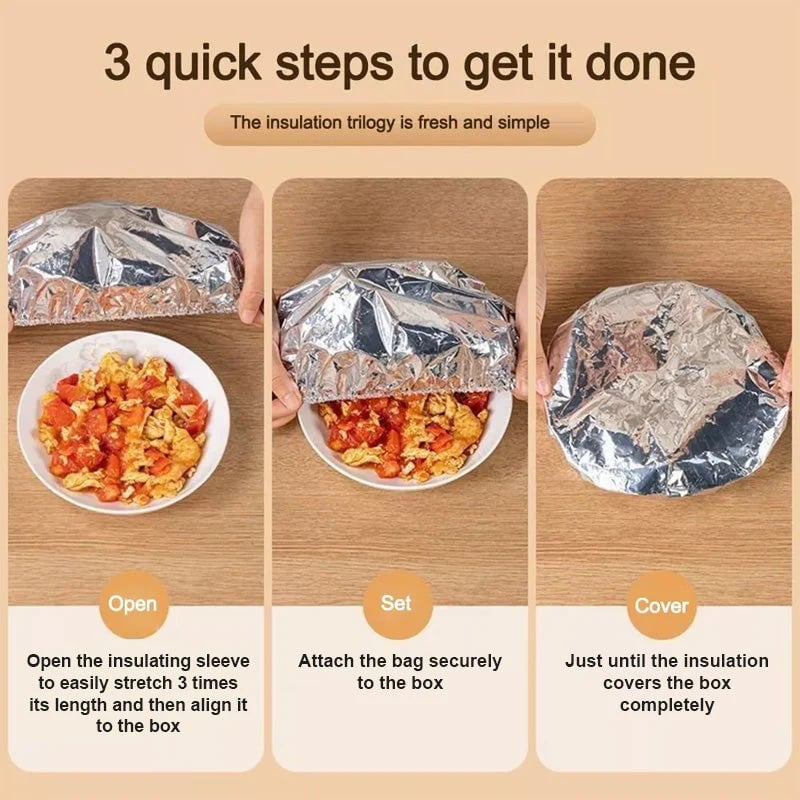 🏠 Reusable Aluminum Foil Insulation Cover – Keep Heat In ❄️