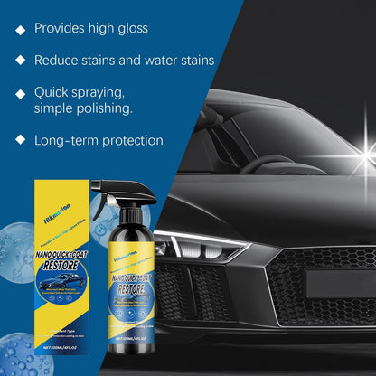 Nano automotive coating spraying – a professional spray coating with excellent hydrophobicity and UV protection.