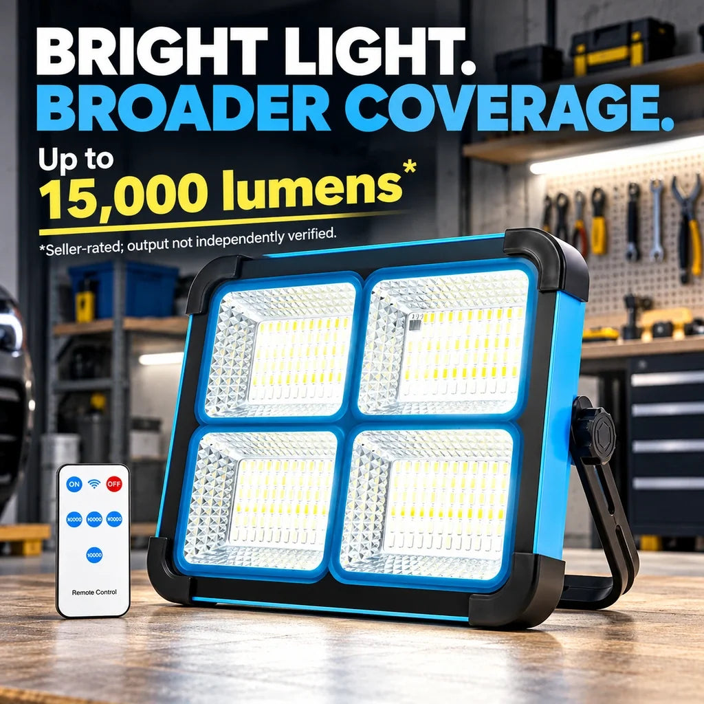Rechargeable Magnetic LED Work Light with Remote