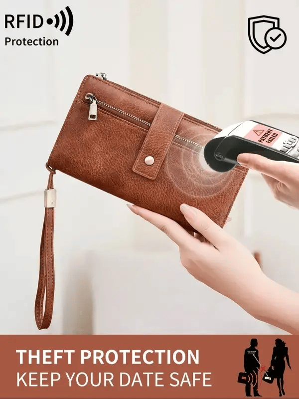 women-s-long-wallet-stylish-clutch-elegant-solid-color-rfid-blocking-leather-wallet-3588