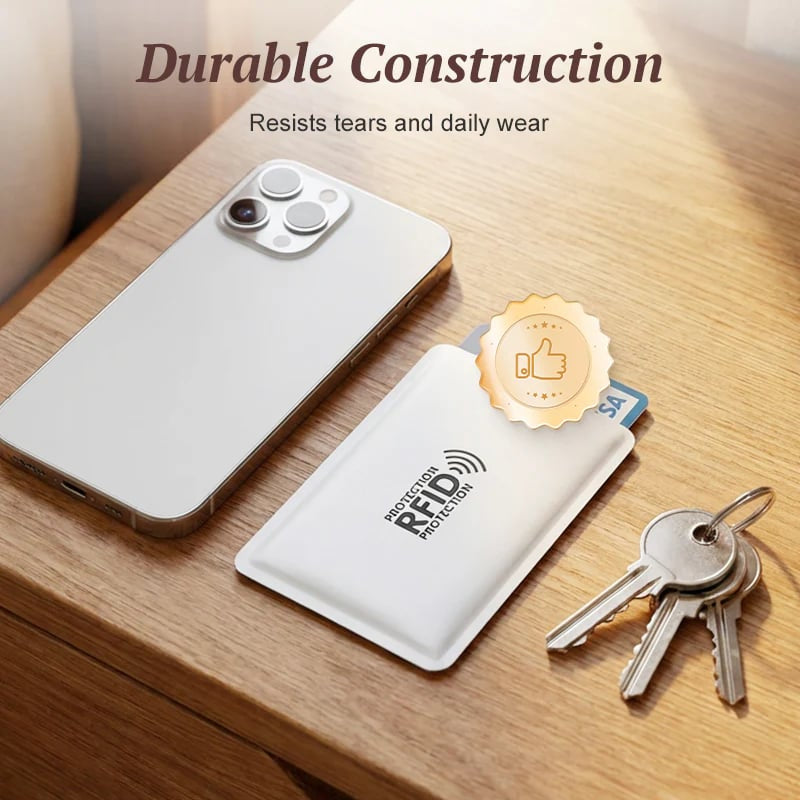 📱RFID Blocking Card Sleeves – 8-Pack Card Protectors🛡️