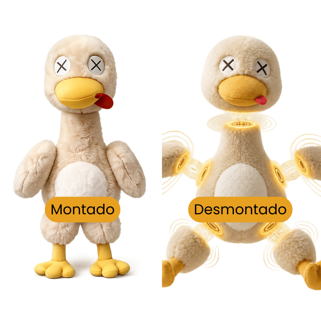Magnetic Snap-Apart Duck Plush with Mini Axe | Funny Desk Fidget Toy & Gift
