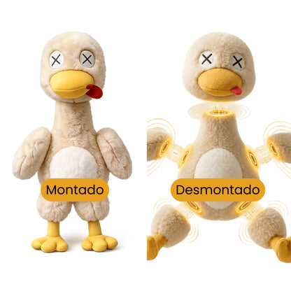 Magnetic Snap-Apart Duck Plush with Mini Axe | Funny Desk Fidget Toy & Gift