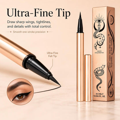 Queen Cobra Waterproof Liquid Eyeliner Pen | Jet Black
