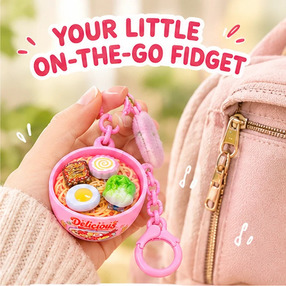 Mini Ramen Bowl Stress Relief Toy Keychain