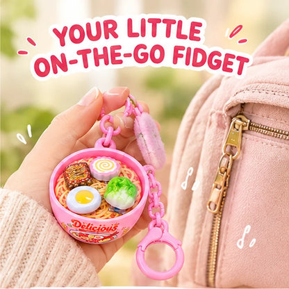 Mini Ramen Bowl Stress Relief Toy Keychain