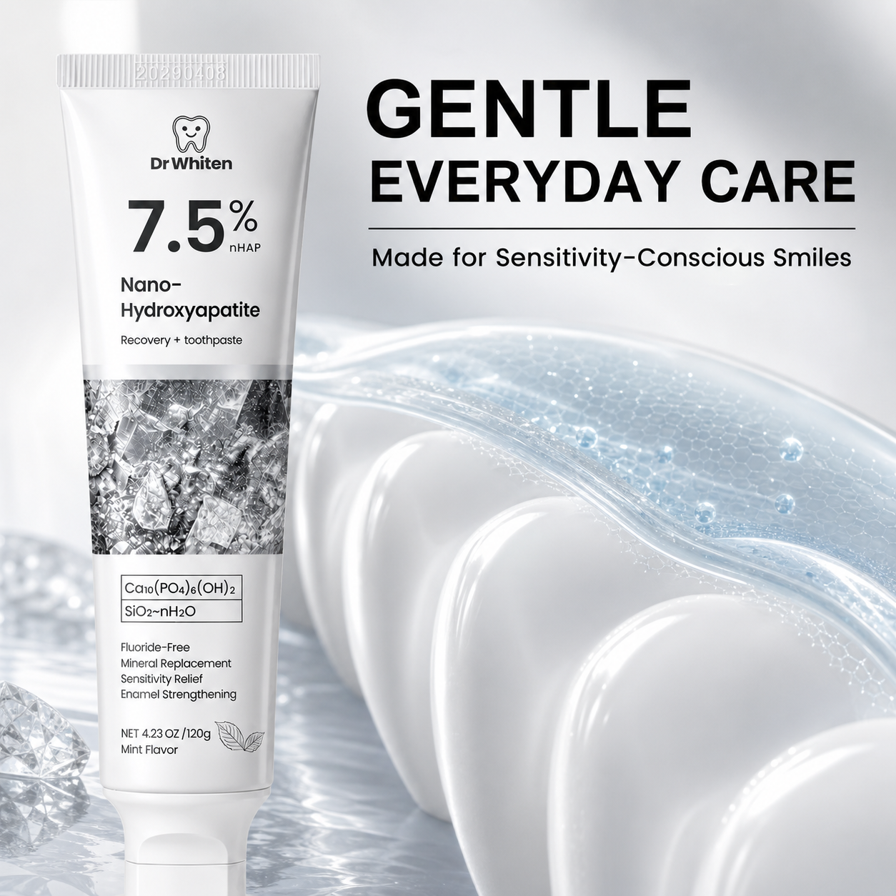 7.5% Nano-Hydroxyapatite Toothpaste