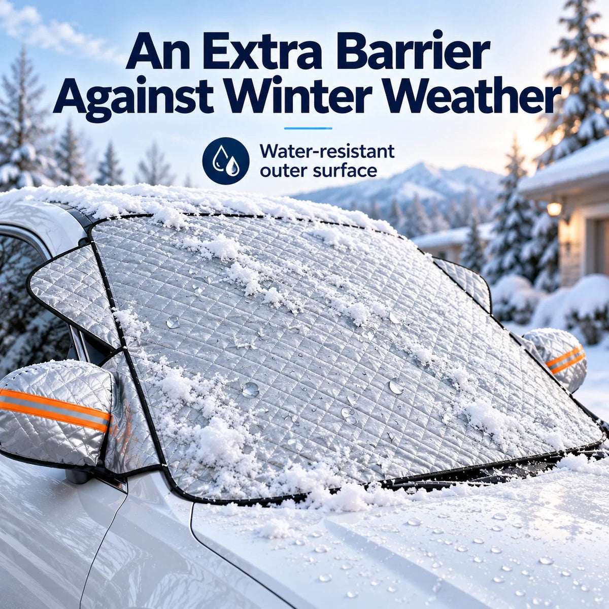 🚘Magnetic-attach windshield snow shield