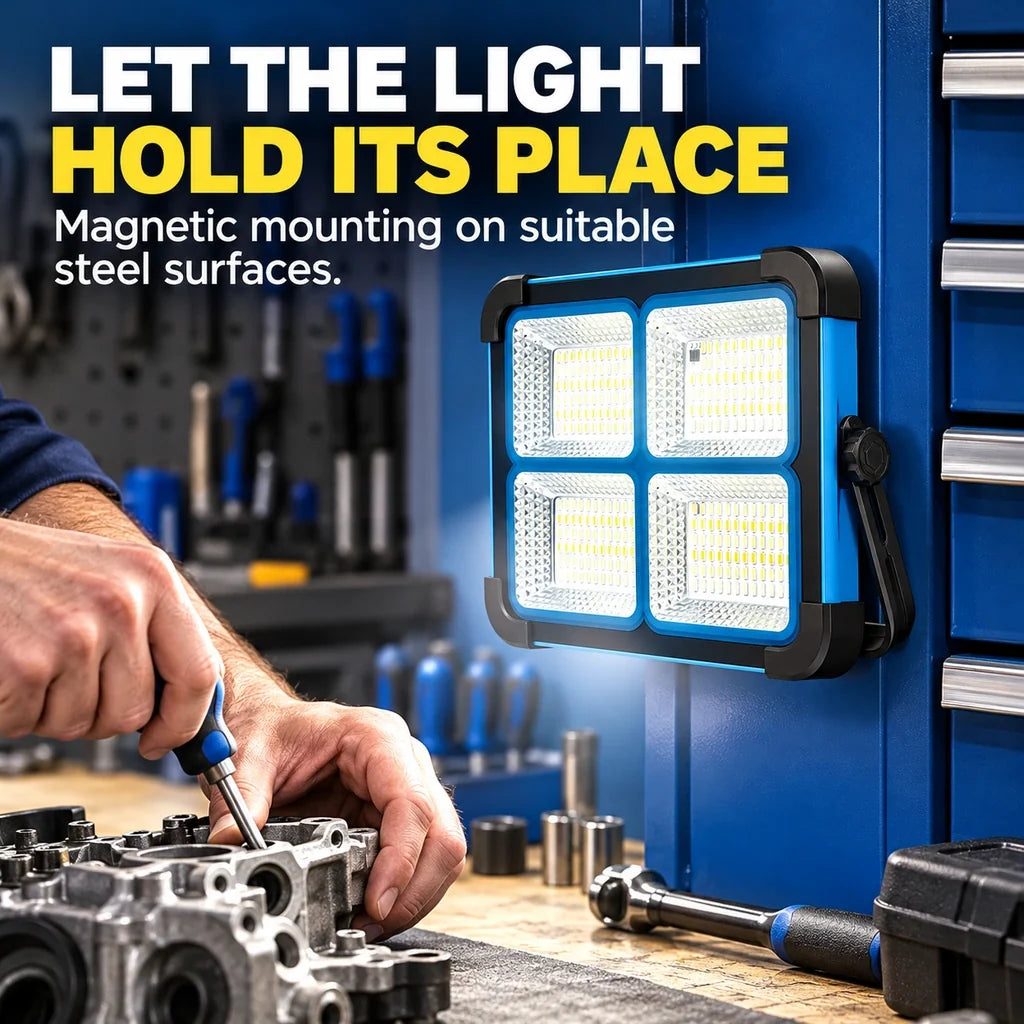 Rechargeable Magnetic LED Work Light with Remote