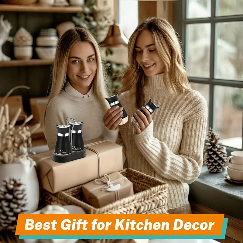 🐧 Penguin Design Salt and Pepper Shaker Set – Cute Shape, 304 Stainless Steel & Precision Dispensing Lid ✨