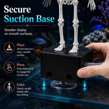 🫧Dancing Skeleton Aquarium Bubbler | Spooky Tank Decor