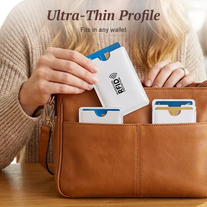 📱RFID Blocking Card Sleeves – 8-Pack Card Protectors🛡️