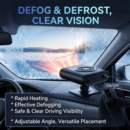 12V Portable Car Heater - Adjustable Defogging Windshield Demister 🚗