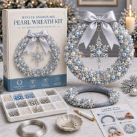 Winter snowflake wreath