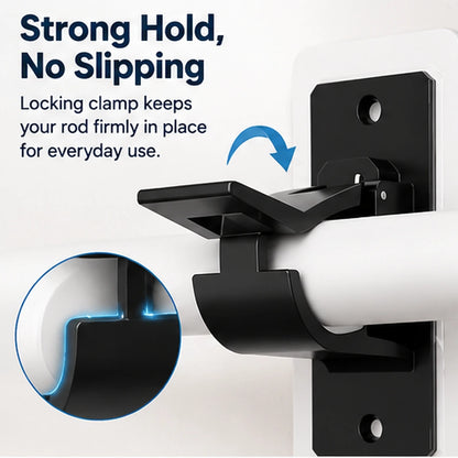 No-Drill Self Adhesive Curtain Rod Brackets