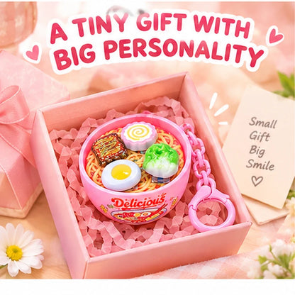 Mini Ramen Bowl Stress Relief Toy Keychain