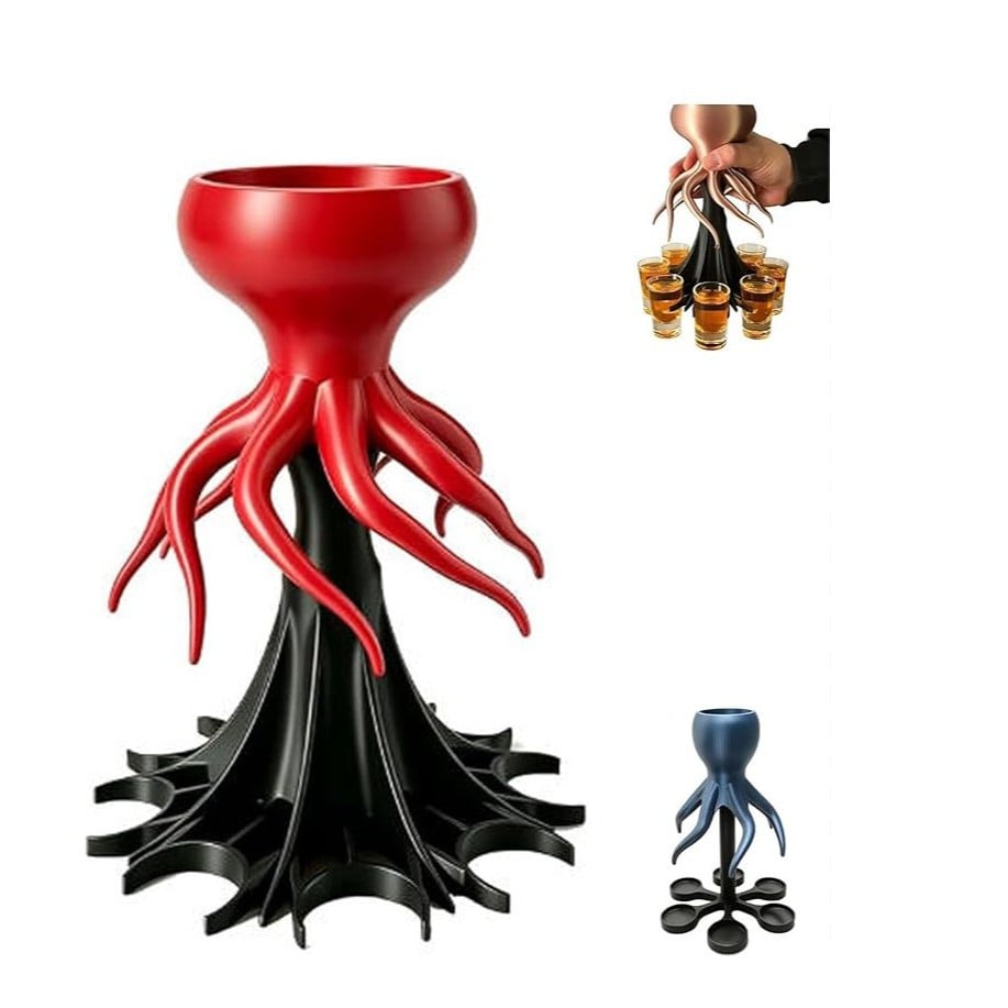 🐙 3D Printed Kraken Drink Dispenser – Pour with a Twist! 🍹