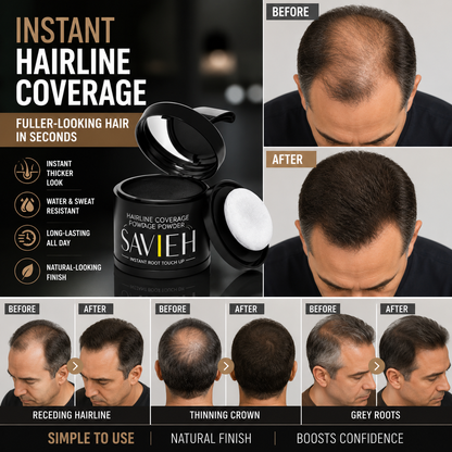 🔥 Hairline Powder ✨ Instantly Fuller Hair in Seconds! 💇‍♀️