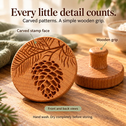Cozy Impressions – Handcrafted Wooden Cookie Stamp Collection