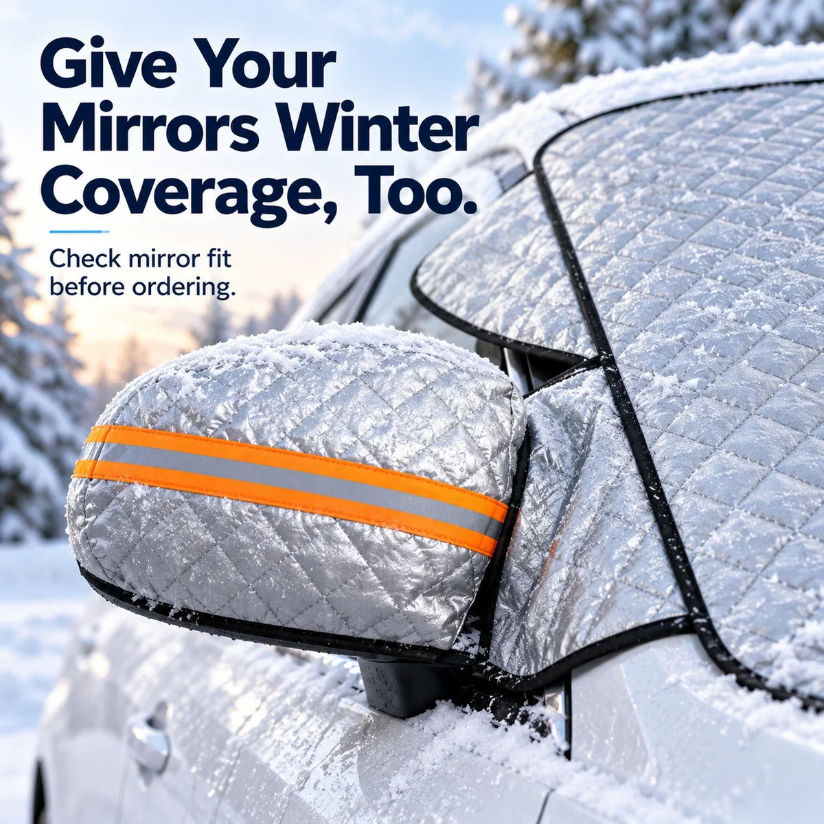🚘Magnetic-attach windshield snow shield