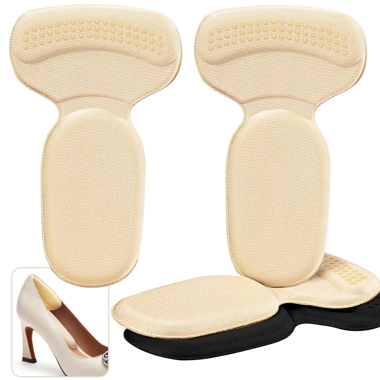 🌟 Soft Heel Cushion Pads 👣 Anti-Slip Comfort Protection