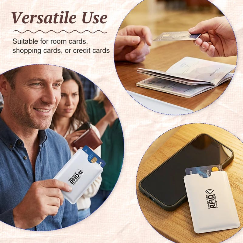 📱RFID Blocking Card Sleeves – 8-Pack Card Protectors🛡️