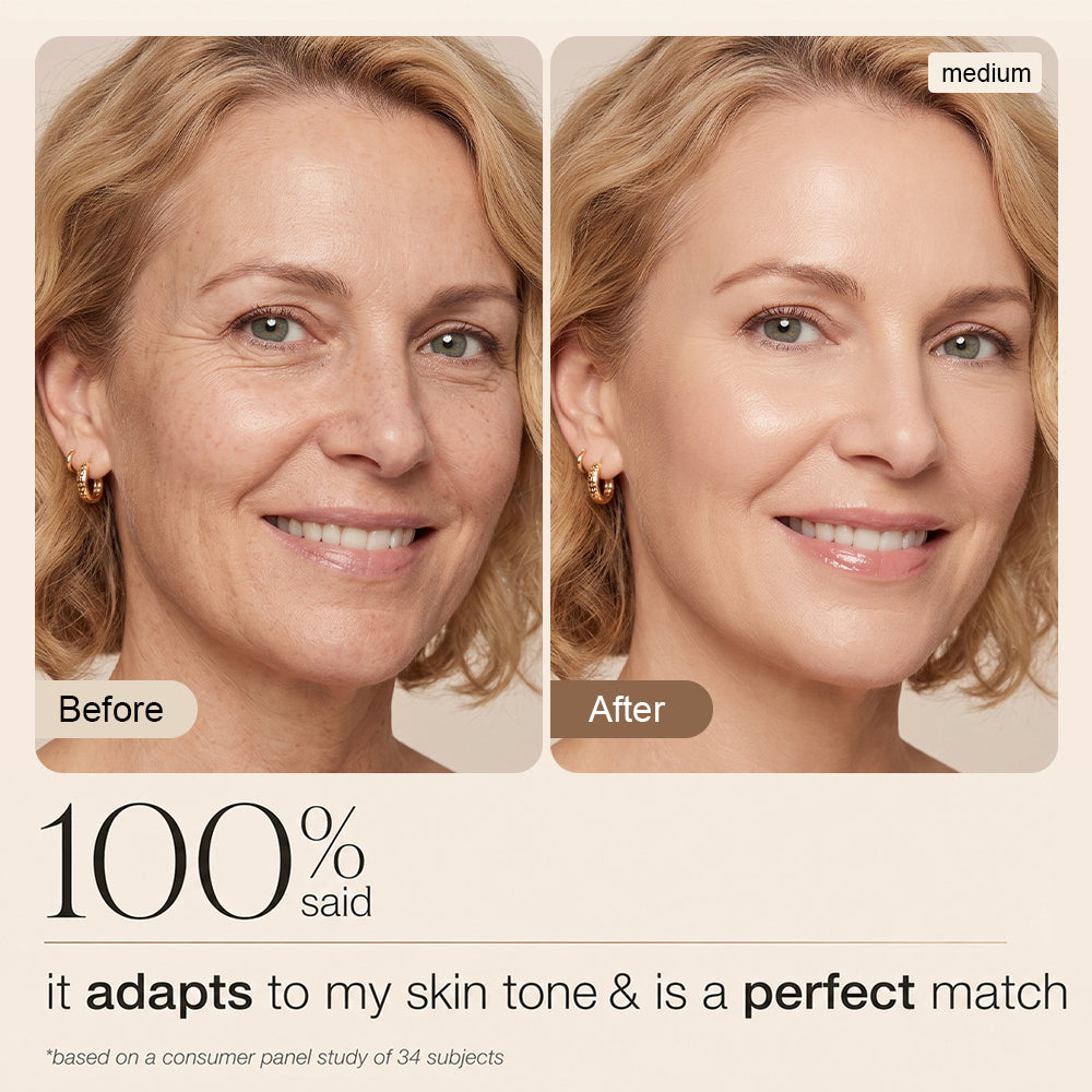 CC Color-Correcting Tinted Serum | Hydrating Skin-Adaptive Foundation