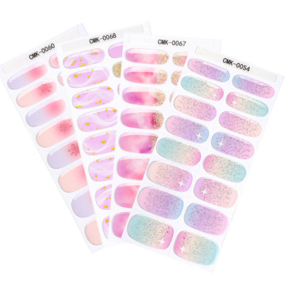 UV-Free Gel Nail Wraps | 5-Minute Salon-Shine Manicure