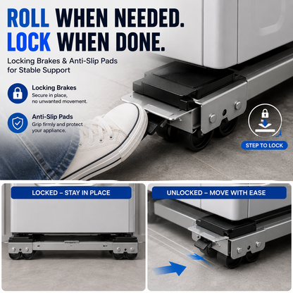 ↔️Adjustable Appliance Moving Dolly 2-Pack | 600 lb Capacity