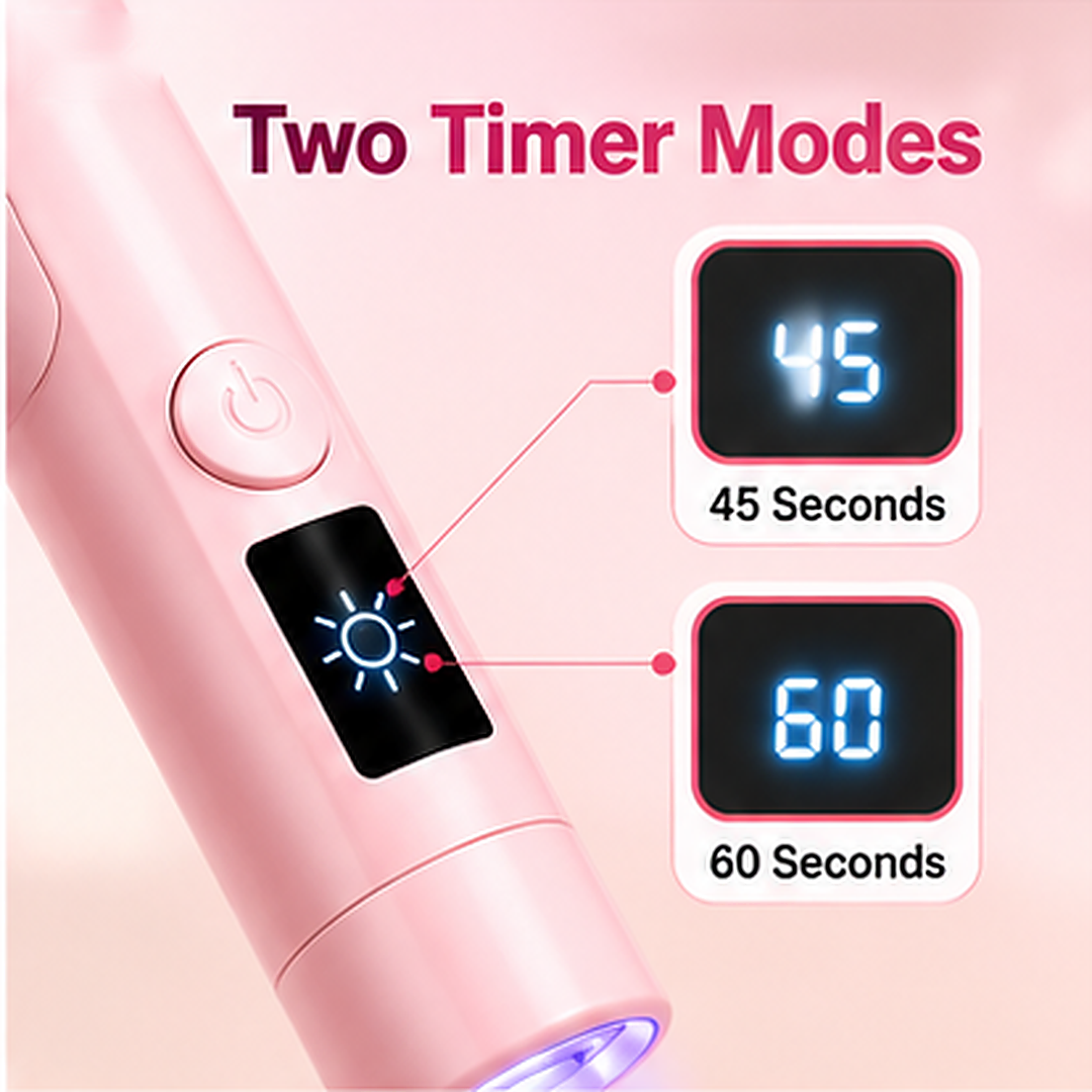 💅✨ Rechargeable Mini UV/LED Nail Lamp – Precision Flash Curing Light with Adjustable Stand 💖