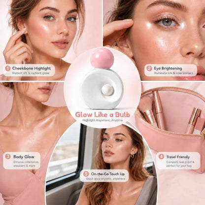 ✨Liquid Glass Skin Highlighter - Pearlescent Dewy Glow Illuminator