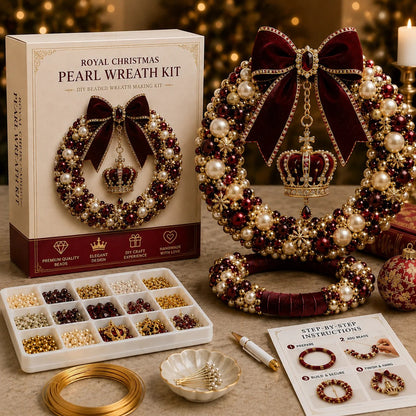 DIY Christmas Pearl Wreath Kit – Create Your Own Beautiful Holiday Decor