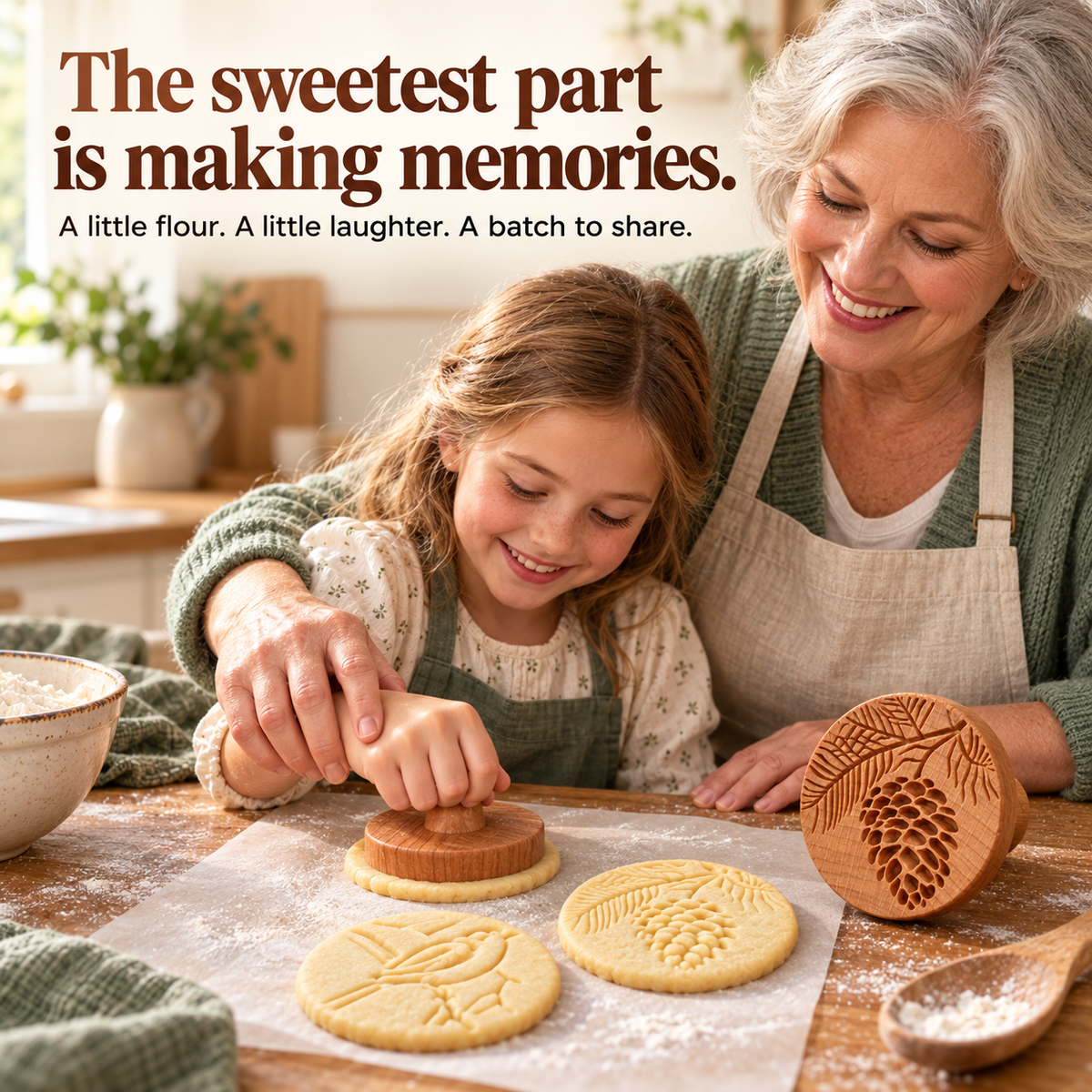 Cozy Impressions – Handcrafted Wooden Cookie Stamp Collection
