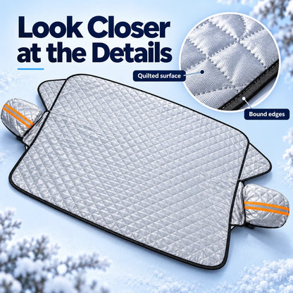 🚘Magnetic-attach windshield snow shield