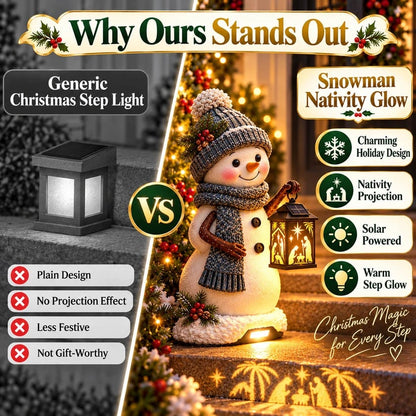 ⛄Snowman Nativity Glow™ Christmas Light Ornament
