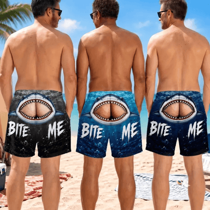 😂Peekaboo Swim Trunks –Cheeky Beach Shorts 🩳🌴**
