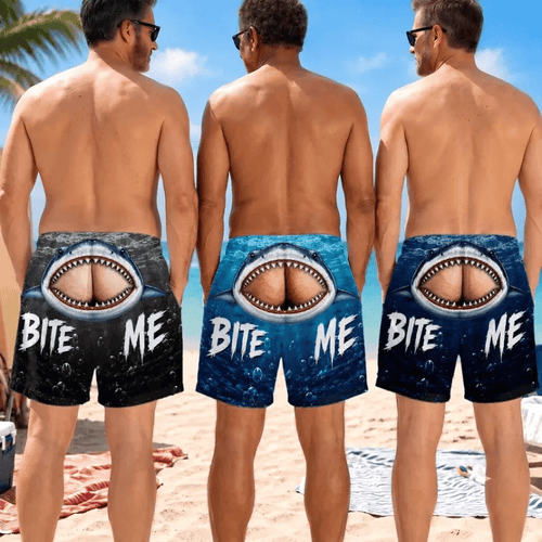 😂Peekaboo Swim Trunks –Cheeky Beach Shorts 🩳🌴**