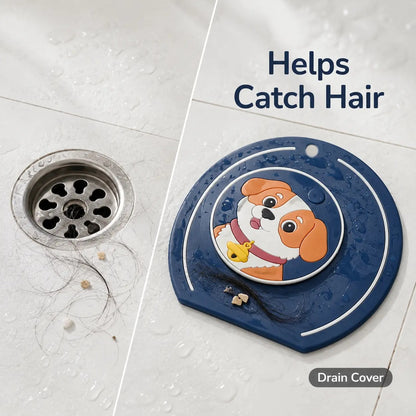 🚿 2-in-1 Silicone Drain Cover – Hair Catcher & Odor Blocker
