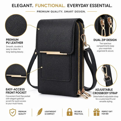 Women’s Touchscreen Crossbody Phone Bag | Hands-Free Purse