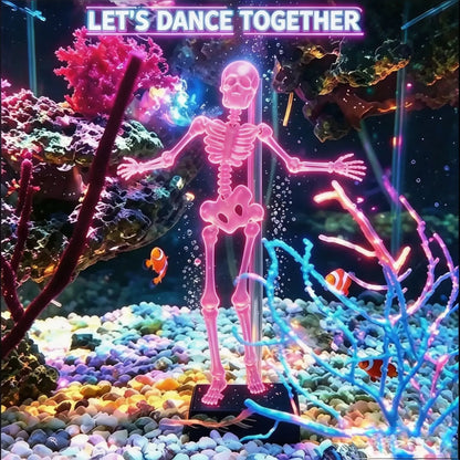 🫧Dancing Skeleton Aquarium Bubbler | Spooky Tank Decor