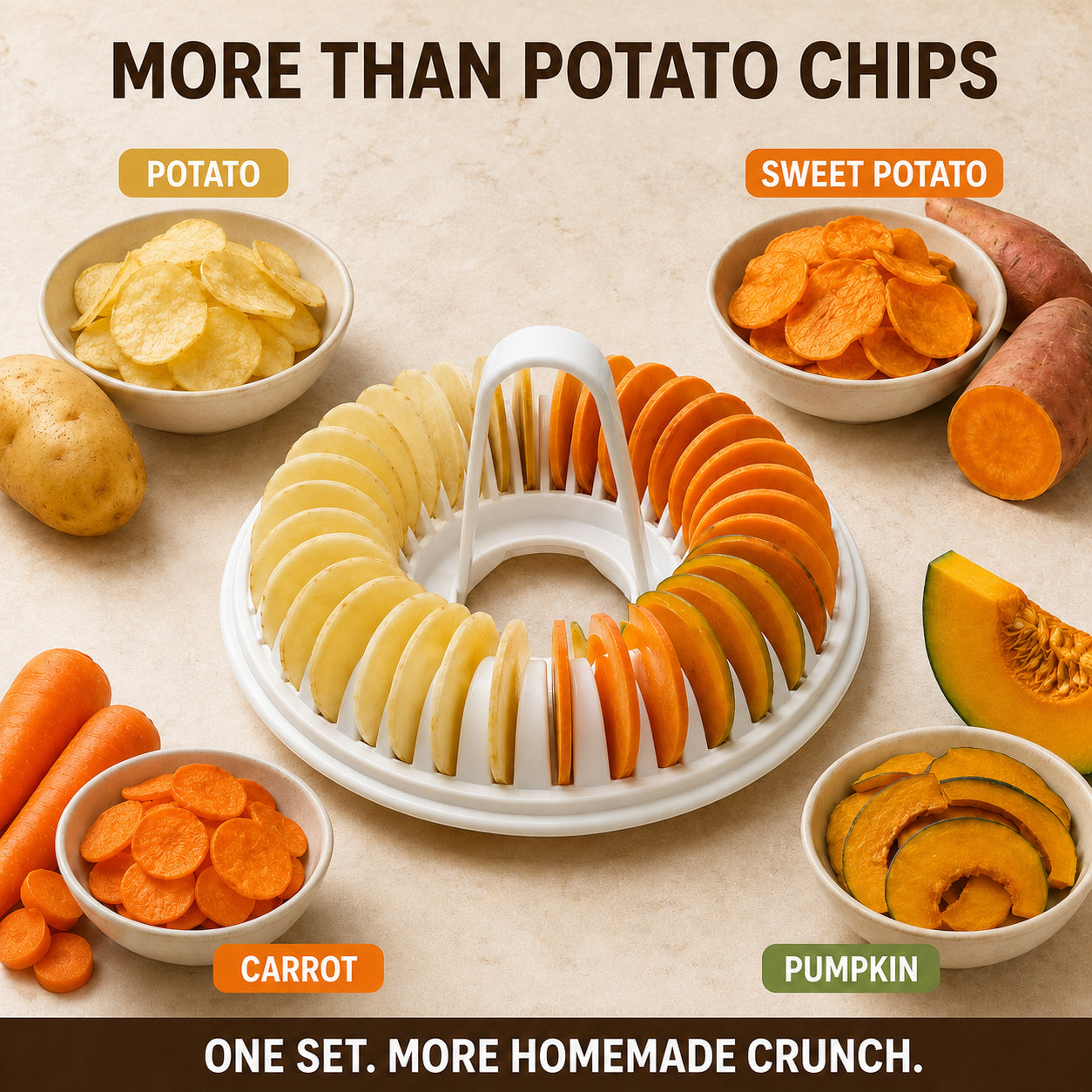 🥔 Crispy Chips in Just 5 Minutes — Zero Oil Required! DIY Microwave Potato Chip Maker Set 🍟✨