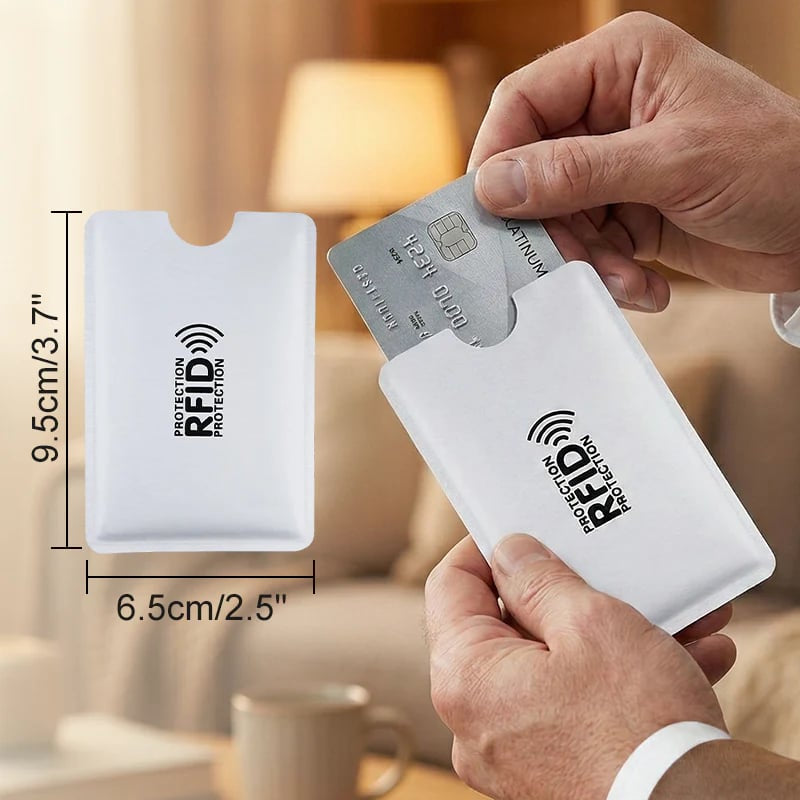 📱RFID Blocking Card Sleeves – 8-Pack Card Protectors🛡️