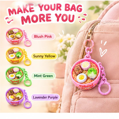Mini Ramen Bowl Stress Relief Toy Keychain
